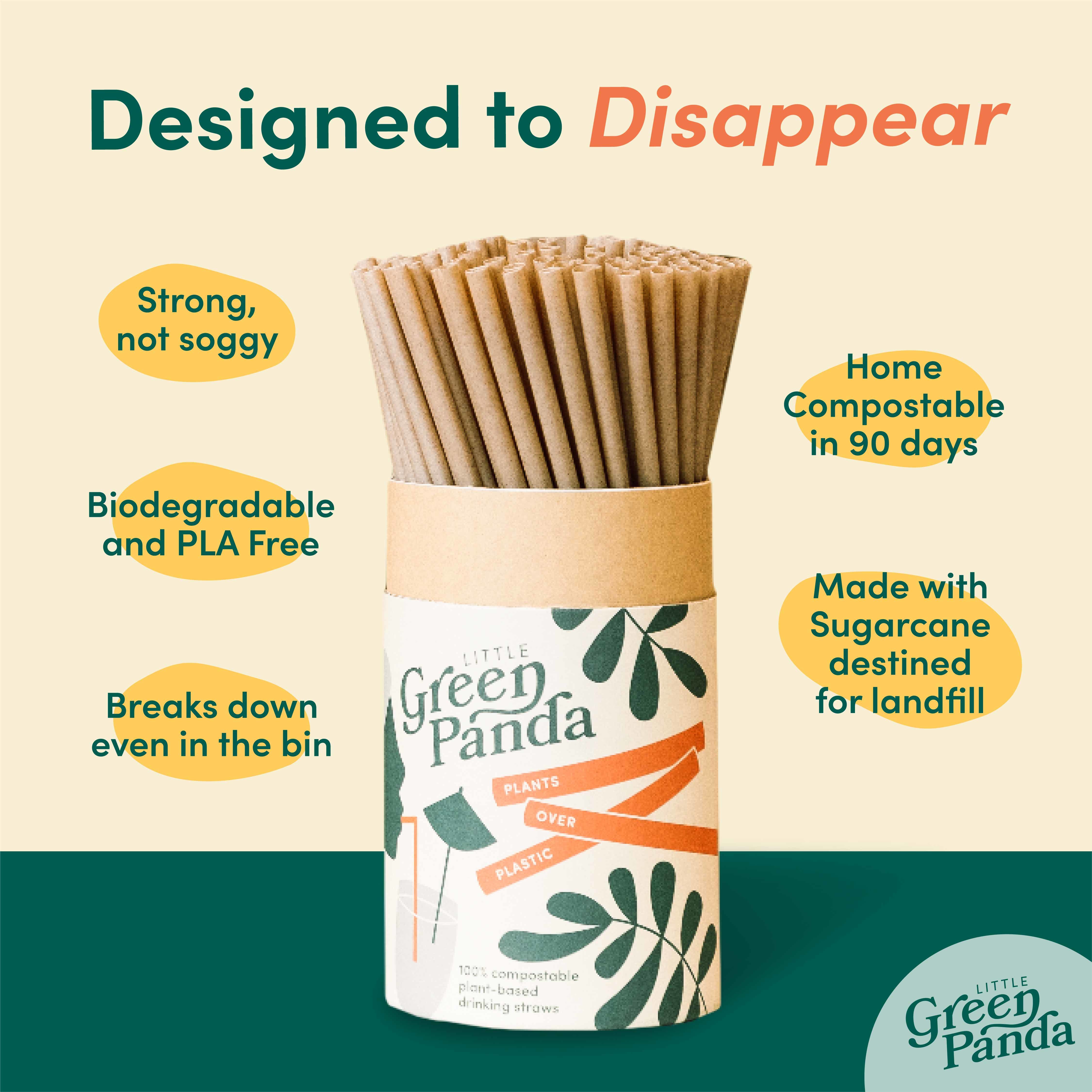  At Little Green Panda, we create plant-based straws that solve the guilty sipping problem. Natural & the perfect alternative to single-use plastic straw